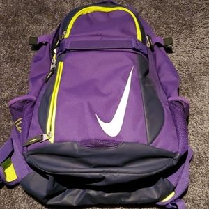 Purple baseball backpack